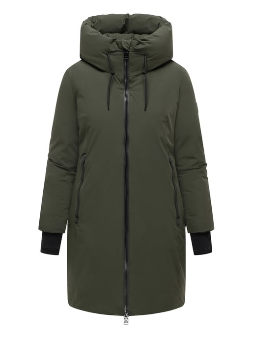 Marikoo Polarhäschen women’s long winter coat with hood - Image 1