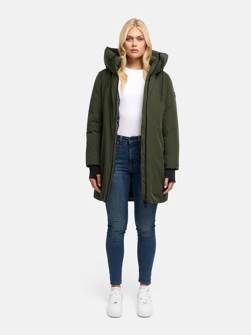 Marikoo Polarhäschen women’s long winter coat with hood - Image 6