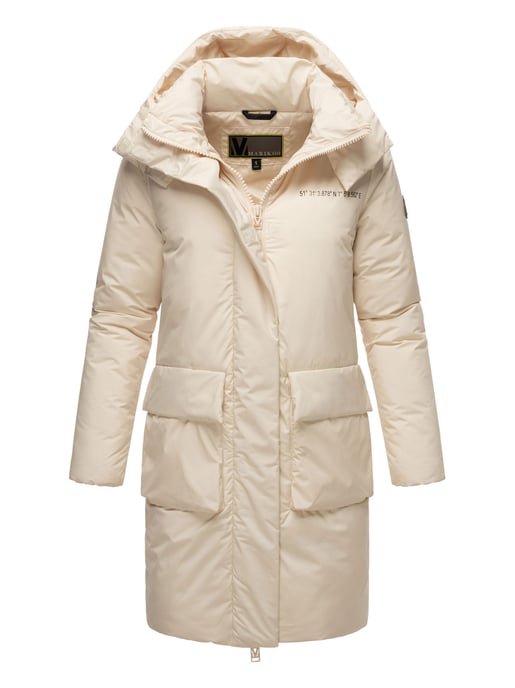 Marikoo women's winter coat with magnets & hood – model Nanami - Image 1