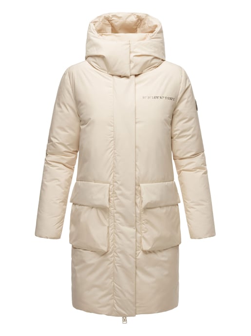 Marikoo women's winter coat with magnets & hood – model Nanami - Image 2