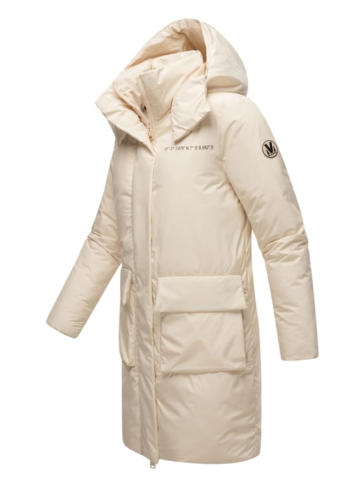 Marikoo women's winter coat with magnets & hood – model Nanami - Image 3