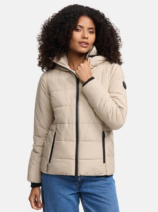 Marikoo cropped puffer jacket with hood & fleece lining – Radaa - Image 3