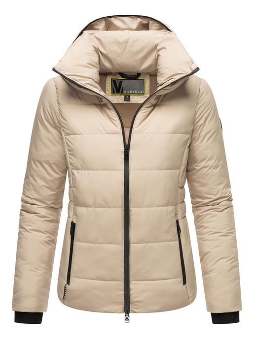 Marikoo cropped puffer jacket with hood & fleece lining – Radaa - Image 5