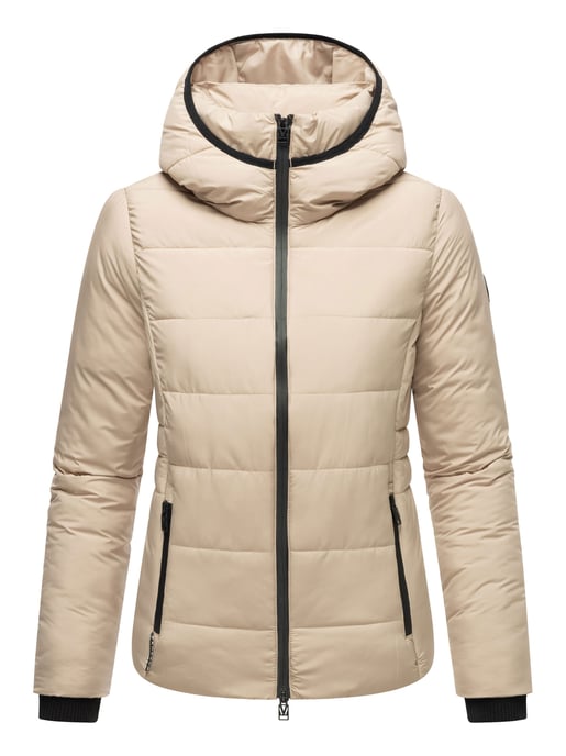 Marikoo cropped puffer jacket with hood & fleece lining – Radaa - Image 6