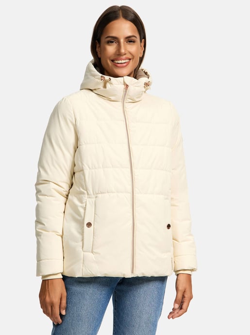 Marikoo vadderad jacka med fleecefoder & huva – modell Alemee - Image 6