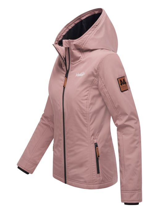 Marikoo women’s transitional jacket – Brombeere, lightweight with hood - Image 3