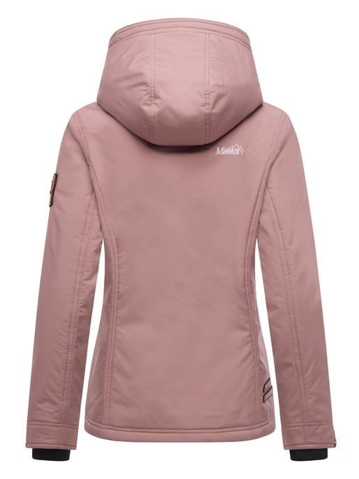 Marikoo women’s transitional jacket – Brombeere, lightweight with hood - Image 4