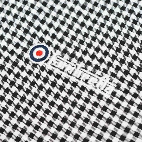 Lambretta Mens Gingham Aop Polo Shirt Big & Tall Short Sleeve Smart Casual Top - Image 5