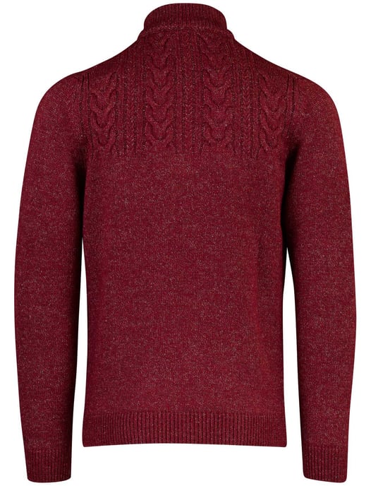 Trui Baileys gemeleerd rood half zip - Image 3