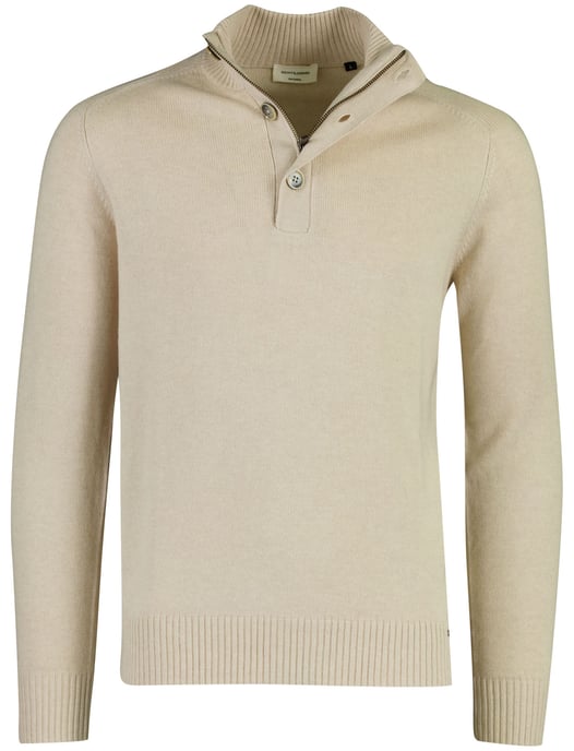 Trui Gentiluomo beige gebreid met knopen - Image 1
