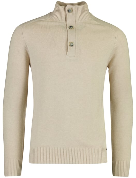 Trui Gentiluomo beige gebreid met knopen - Image 2