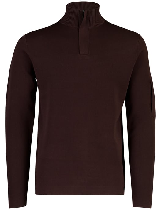Trui Genti bruin half zip - Image 2