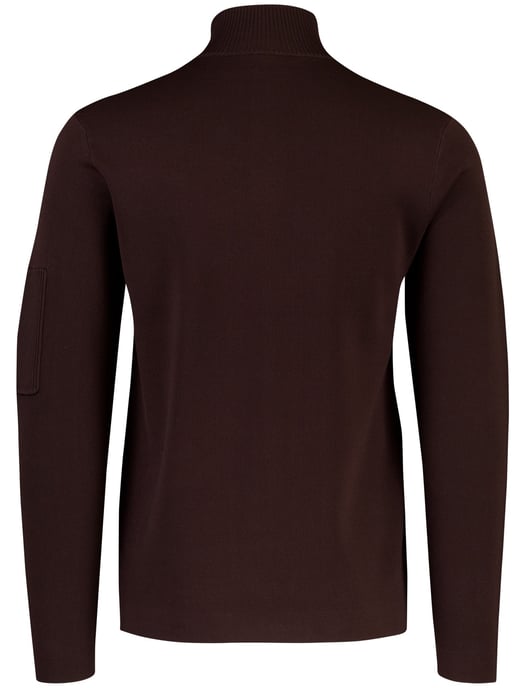 Trui Genti bruin half zip - Image 4