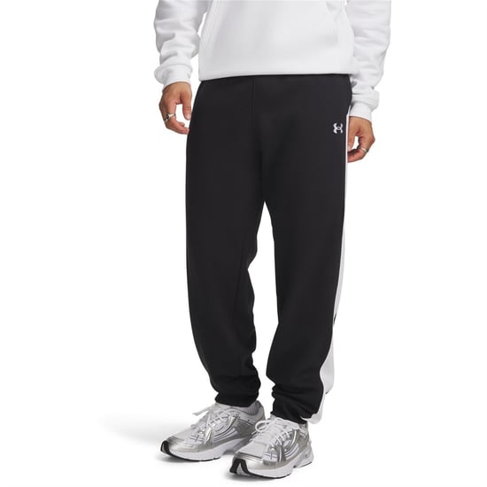 Men's Under Armour Riv Fleece N Pants in Black/White - Image 1