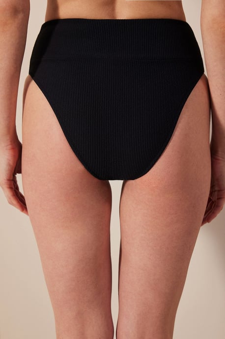 Mary High Leg Textured Bikini Bottom - Image 2