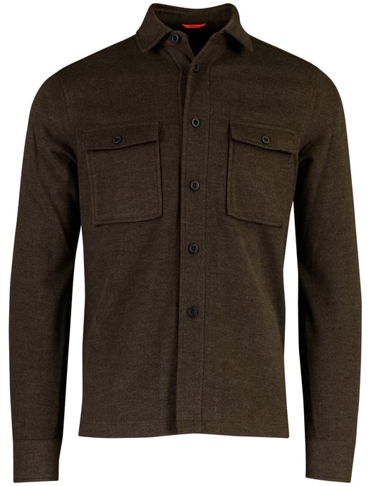 Overshirt Genti bruin met borstzak - Image 2