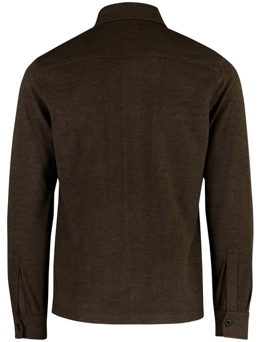 Overshirt Genti bruin met borstzak - Image 3