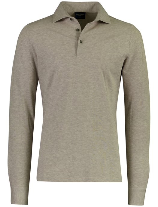 Poloshirts Cavallaro beige Camicia Polo LS - Image 1