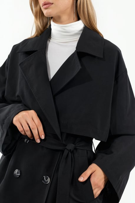 Dubbelzijdige Ceintuur Trenchcoat - Image 4