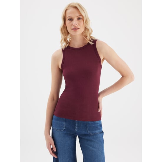 C.O.J. Denim Top liv burgundy - Image 1