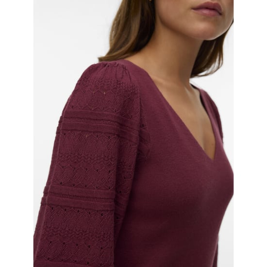 Vero Moda Vmnewlimone ls v-neck pullover boo - Image 2