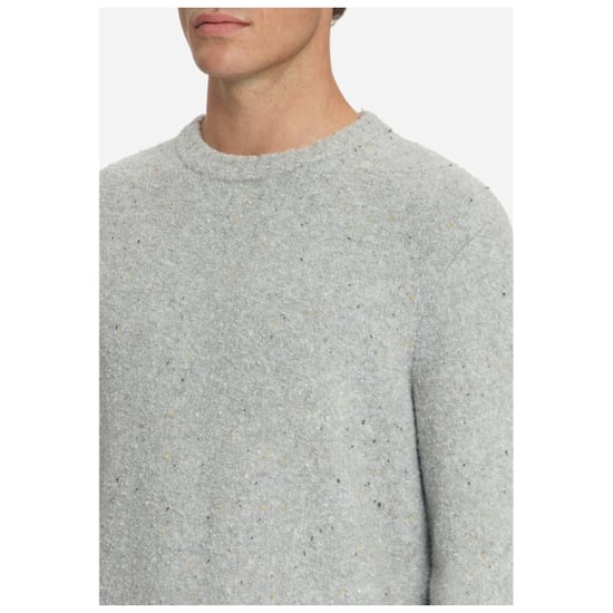 No Excess Pullover crew neck melange tweed lo grey melange - Image 5