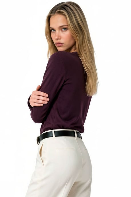 Cotton Stretch Blouse - Image 3
