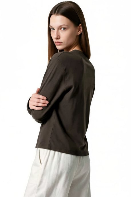 Cotton Stretch Blouse - Image 3