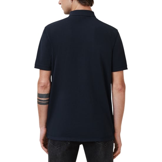 AllSaints Mens Reform Ink Navy Polo Shirt - Image 4