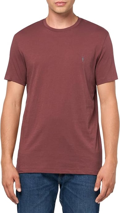AllSaints Tonic Mens Moretti Red T-Shirt - Image 1