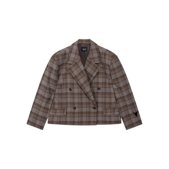 Alix The Label Ladies woven cropped check blazer blazers 2609440868 - Image 1
