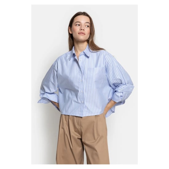 Âme Antwerp Striped shirt blouses ocean - Image 2