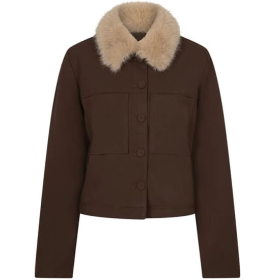 Red Button Jacket & fur color - Image 1