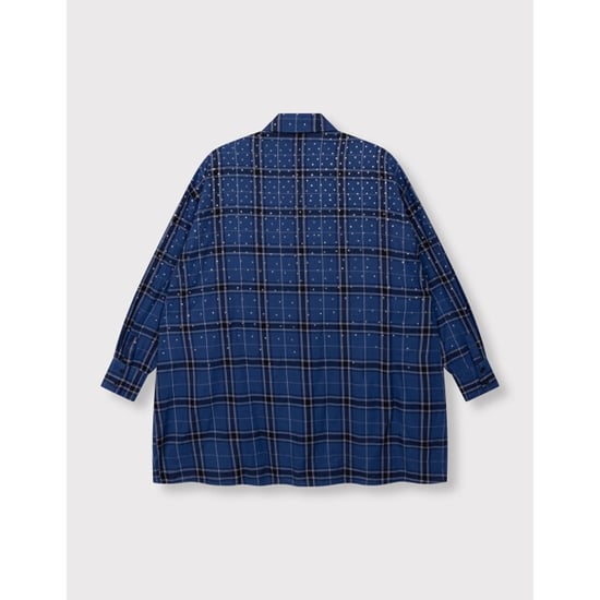 Alix The Label Ladies woven studded check blouse dress blouse jurken 2609372919 - Image 3