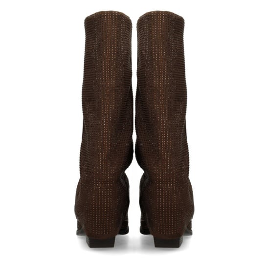 Poelman Ps lois laarzen studs dark brown hoge laarzen dames - Image 2