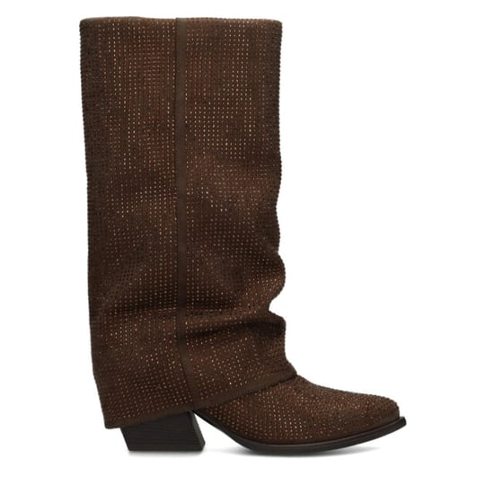 Poelman Ps lois laarzen studs dark brown hoge laarzen dames - Image 3