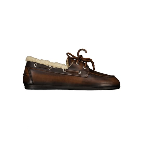 Posa Pw30 loafers boat loafer brushed fur leather - Image 1