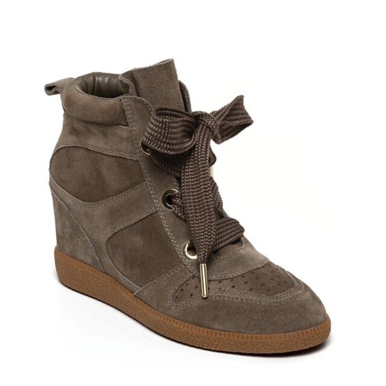 Steve Madden Mables taupe suede hoge sneakers dames - Image 3