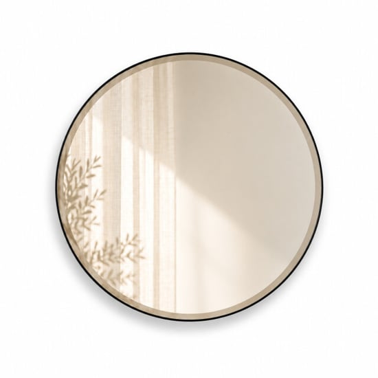 Indore Home ronde wandspiegel – spiegel met facet rand – 60 cm - Image 1