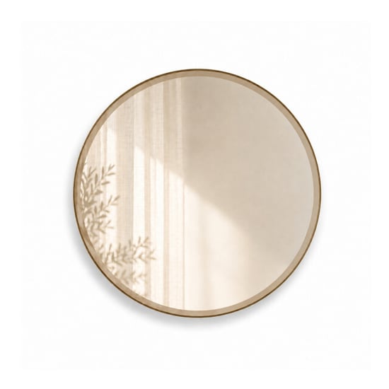 Indore Home ronde wandspiegel – spiegel met facet rand – 40 cm - Image 1