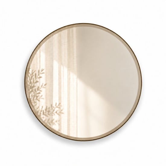 Indore Home ronde wandspiegel – spiegel met facet rand – 60 cm - Image 1