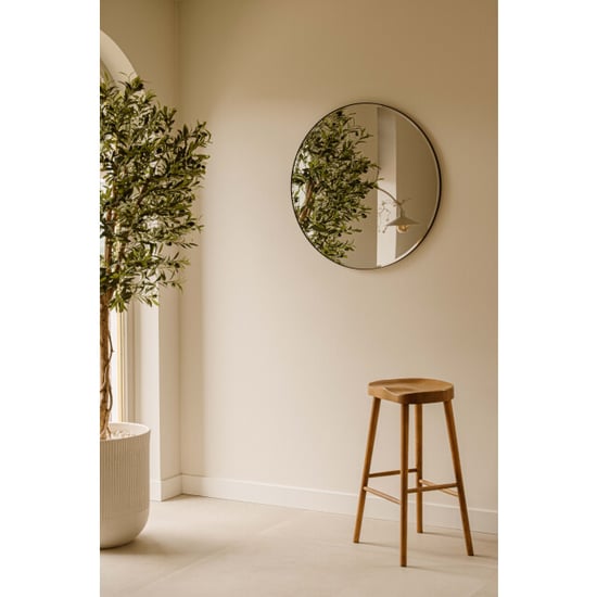 Indore Home ronde wandspiegel – spiegel met facet rand – 80 cm - Image 3