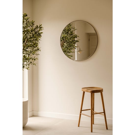 Indore Home ronde wandspiegel – spiegel met facet rand – 80 cm - Image 5