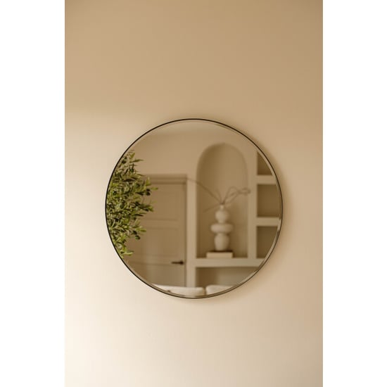 Indore Home ronde wandspiegel – spiegel met facet rand – 80 cm - Image 5