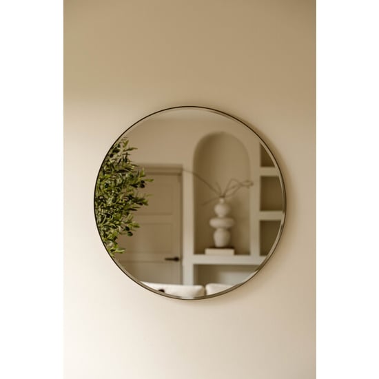 Indore Home ronde wandspiegel – spiegel met facet rand – 80 cm - Image 6