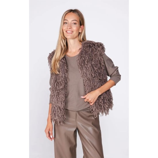 Poools Gilet hairy fur 633103-t0423 - Image 1