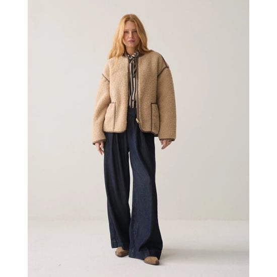 Summum 1s1312-12512 708 jacket bonded teddy light taupe - Image 3