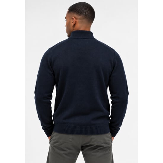 Lyle and Scott Kn2330v yz56 navy - half zip heren trui - - Image 2