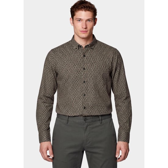 Bos Bright Blue Overhemd heren 21243/brown - Image 1