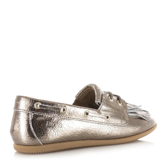 DWRS Label Latty fringes crackled stone mocassins dames - Image 4